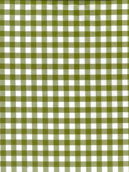 Oddies Textiles Large Cotton Gingham Fabric, Green/White