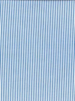 Montreux Fabrics Thin Stripe Cotton Fabric, Royal Blue