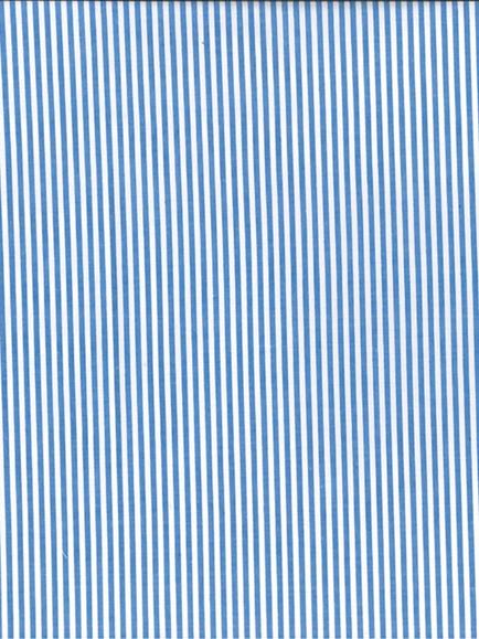 Montreux Fabrics Thin Stripe Cotton Fabric, Royal Blue