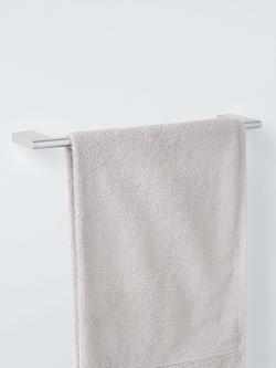 John Lewis Opus Single Towel Rail, 45cm - view 2, Chrome