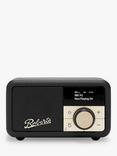 Roberts Revival Petite 2 DAB/DAB+/FM Bluetooth Portable Digital Radio with Alarm, Black