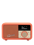 Roberts Revival Petite 2 DAB/DAB+/FM Bluetooth Portable Digital Radio with Alarm, Pop Orange