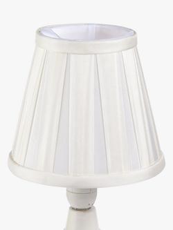 John Lewis Oratorio Silk Candle Lampshade - view 2, White