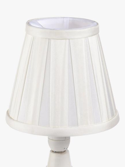 John Lewis Oratorio Silk Candle Lampshade - view 2, White