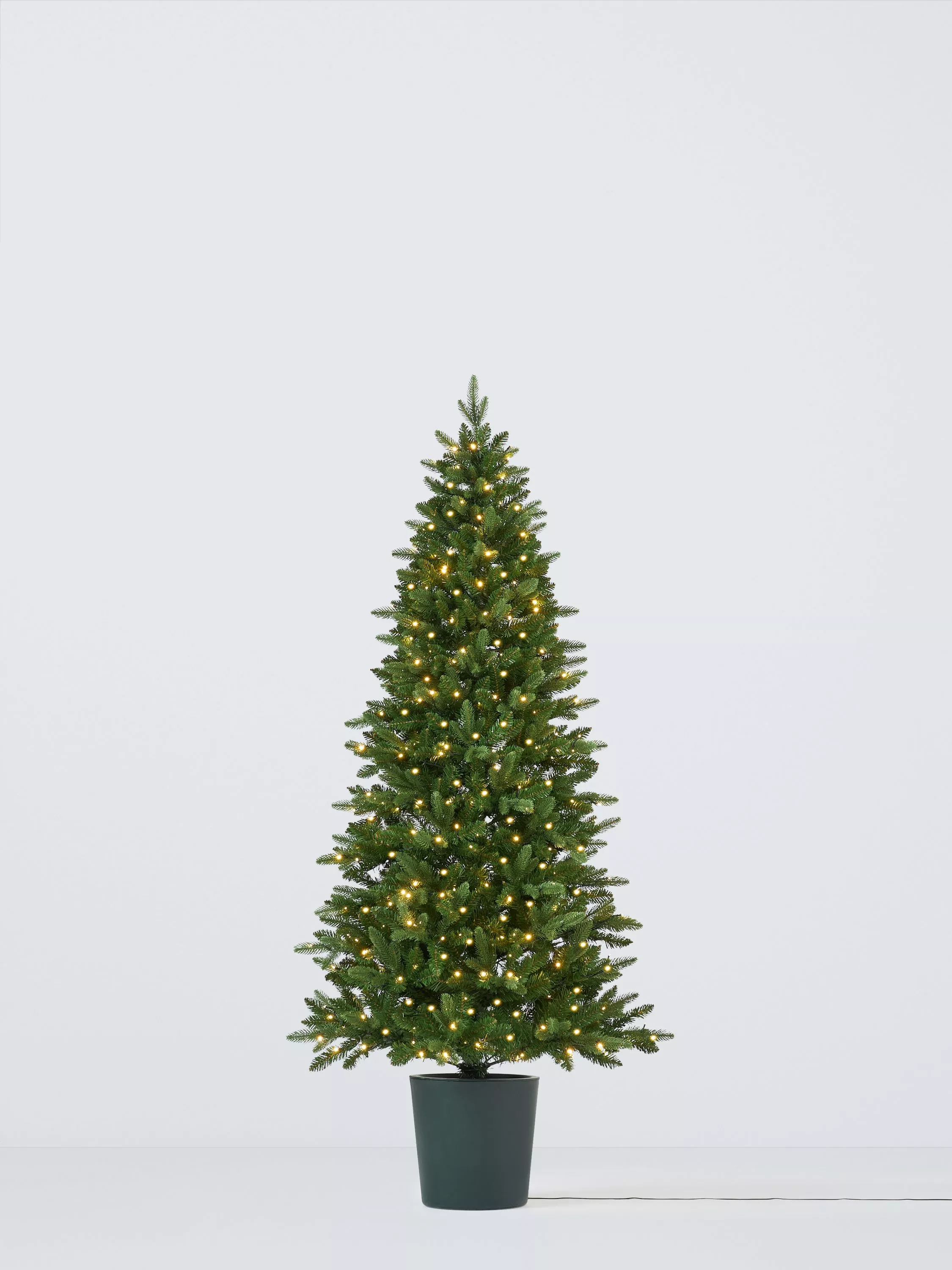 John Lewis Bala Potted Pre-lit Christmas Tree, 7ft