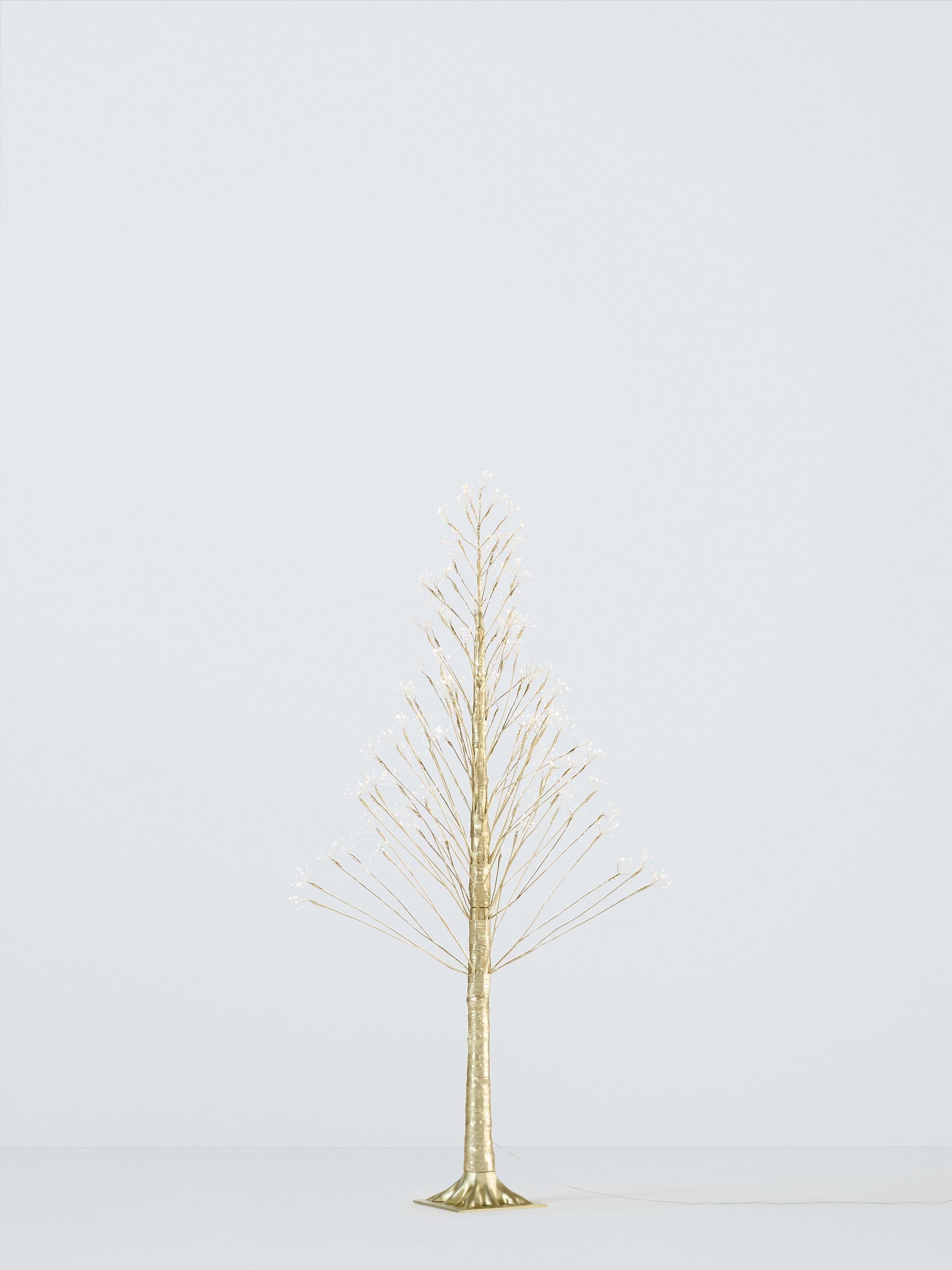 John Lewis Pre-Lit Twig Tree, Champagne, 6ft