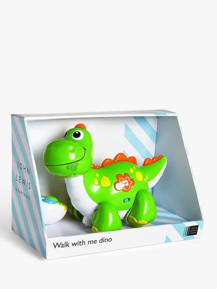John Lewis Kids' Walk With Me Dino Toy - view 2, Multi