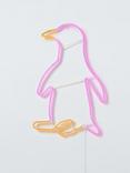 John Lewis Neon Penguin Light, Pink