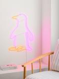 John Lewis Neon Penguin Light, Pink