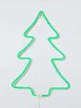 John Lewis Neon Christmas Tree Light, Green