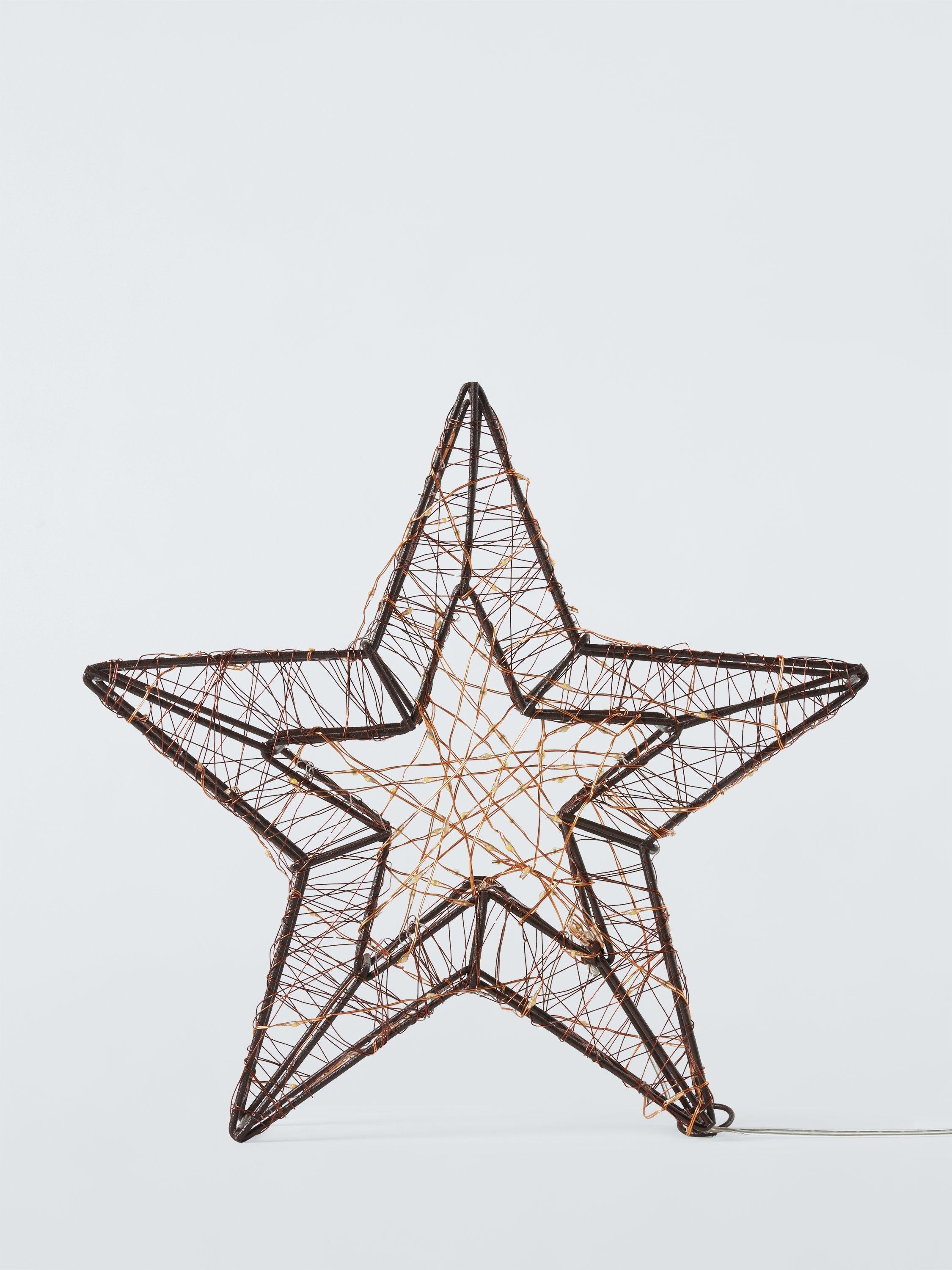 John Lewis LED Star Light, Copper