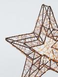 John Lewis LED Star Light, Copper