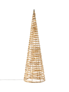 John Lewis Rattan Micro LED Tree, H60cm