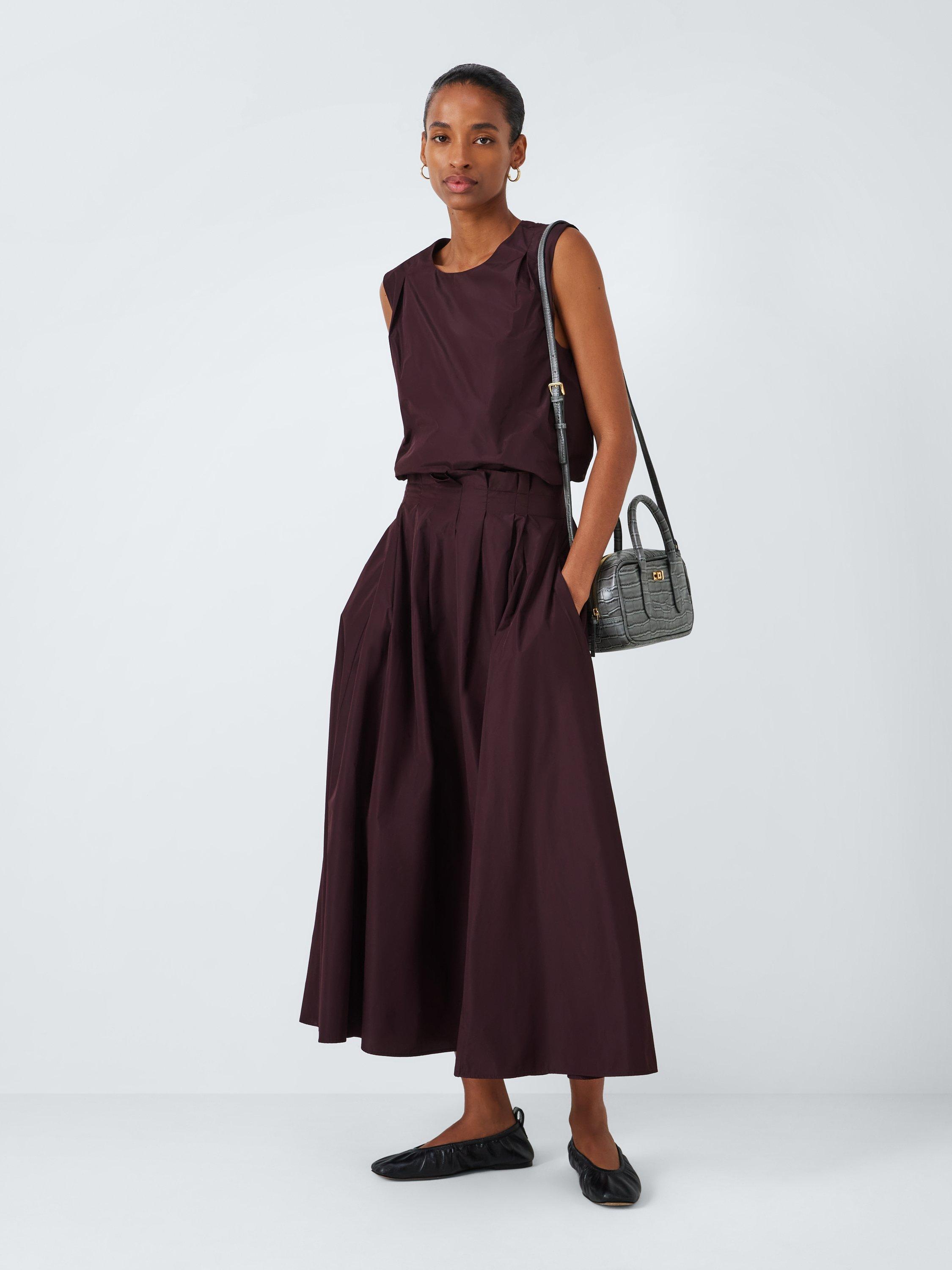 Product image 6 of 6, which shows John Lewis Leather Small Zip Around Grab Bag, Grey