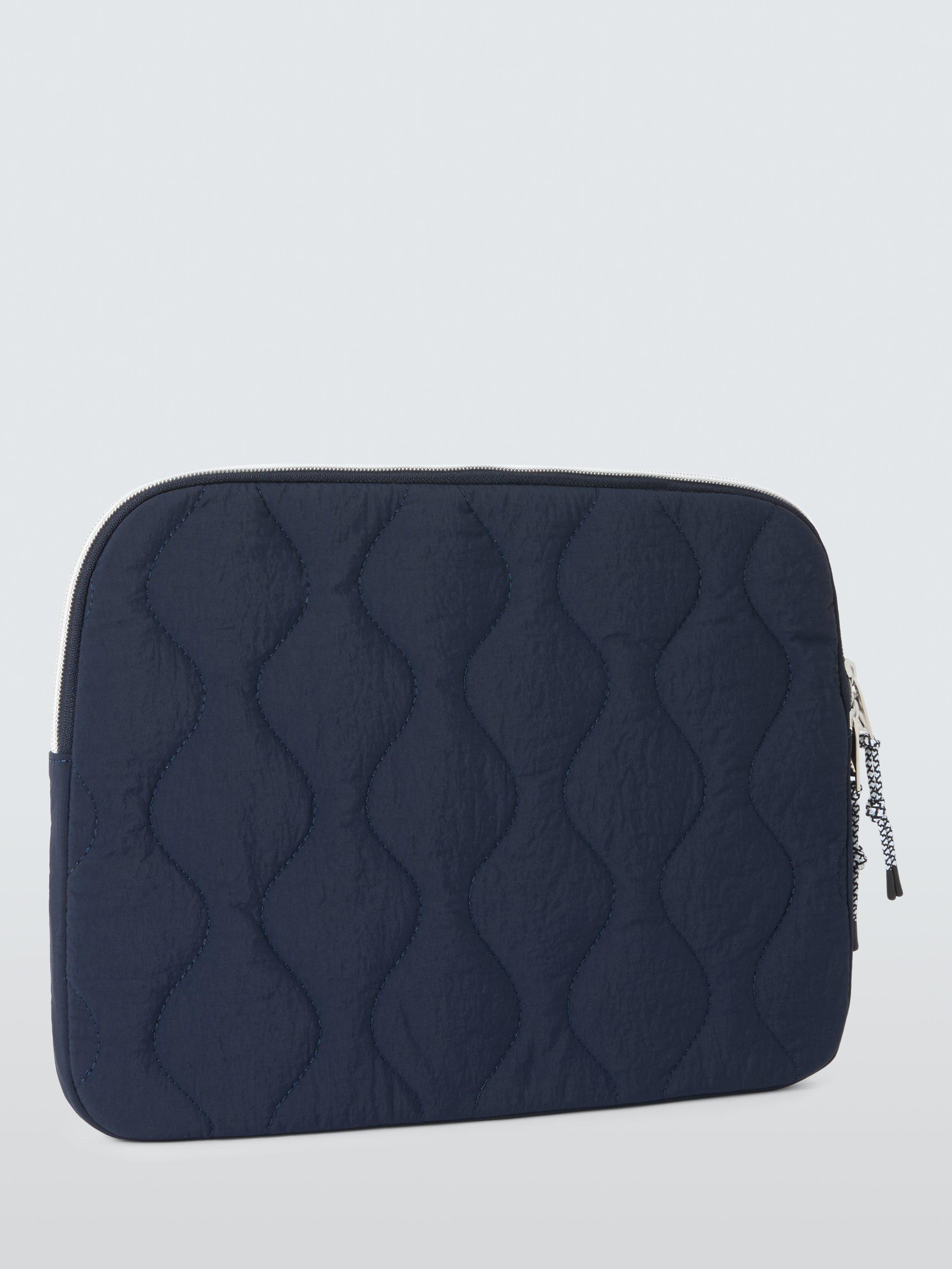 John Lewis ANYDAY Quilted Laptop Pouch Navy