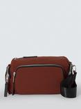 John Lewis ANYDAY Zip Pockets Crossbody Bag, Brown