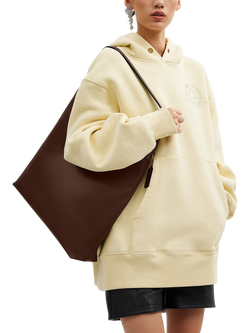 Coach Brooklyn 39 Leather Shoulder Bag - view 2, Maple