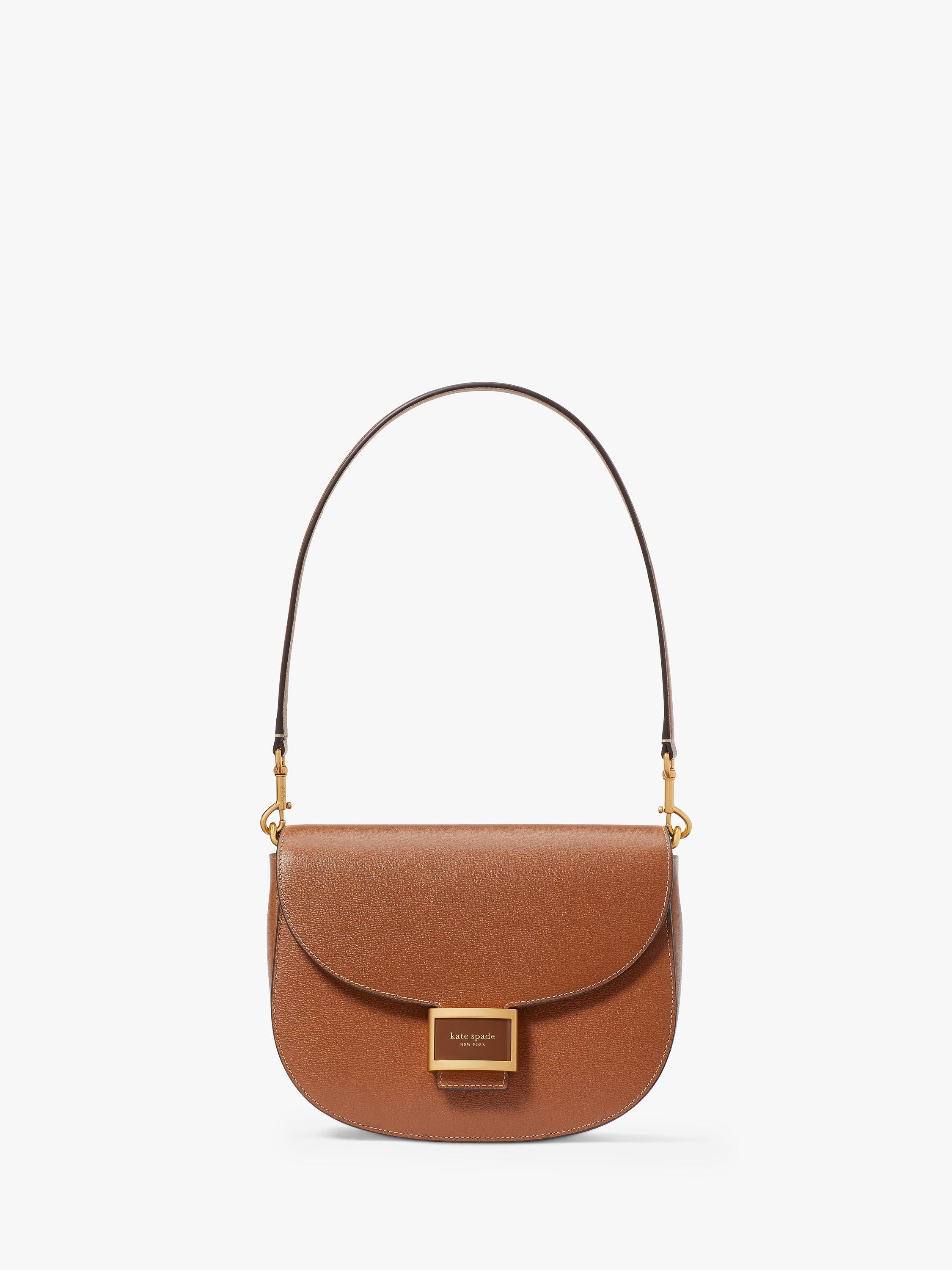 kate spade new york Convertible Leather Saddle Bag, Brown