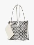 kate spade new york Bleecker Spade Jacquard Tote Bag, Charcoal Grey