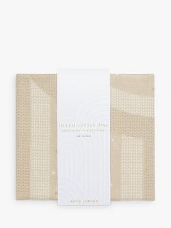 Katie Loxton Hello Little One Knitted Baby Blanket, Taupe
