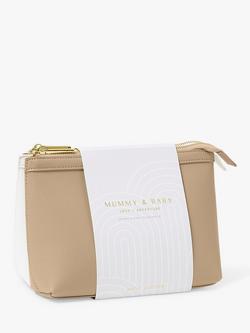 Katie Loxton Mummy & Baby Organiser Pouch, Pack of 2, Tan/White, Tan/White
