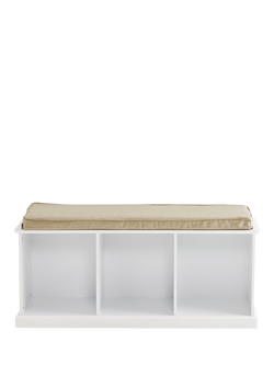 Great Little Trading Co Abbeville Storage Bench and Cushion, Natural