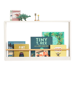 Great Little Trading Co Landscape Book Shelf, White/Natural - view 2, White/Natural