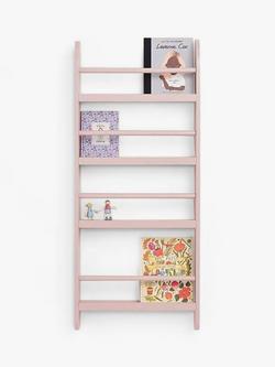 Great Little Trading Co Greenaway Narrow Gallery Bookcase, Pink, Chalk Pink