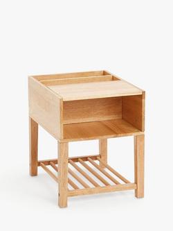 Great Little Trading Co Croft Storage Bedside Table, Natural, Natural