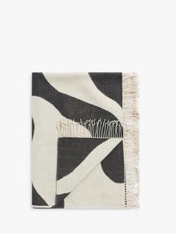 John Lewis Swerve Throw, Black