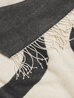 John Lewis Swerve Throw - view 2, Black