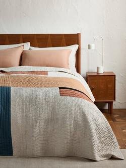 John Lewis Equilibrium Quilted Bedspread, Multi - view 2, Multi