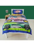 Rest Easy Sleep Better Hot Wheels Easy Care Reversible Single Duvet Cover Set, Multi