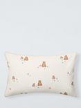 John Lewis Bear Toddler Pure Cotton Duvet Cover and Pillowcase Set, Multi, Cotbed (120 x 140cm)