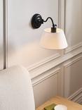 John Lewis Rodeo Swing Arm Wall Light, Black