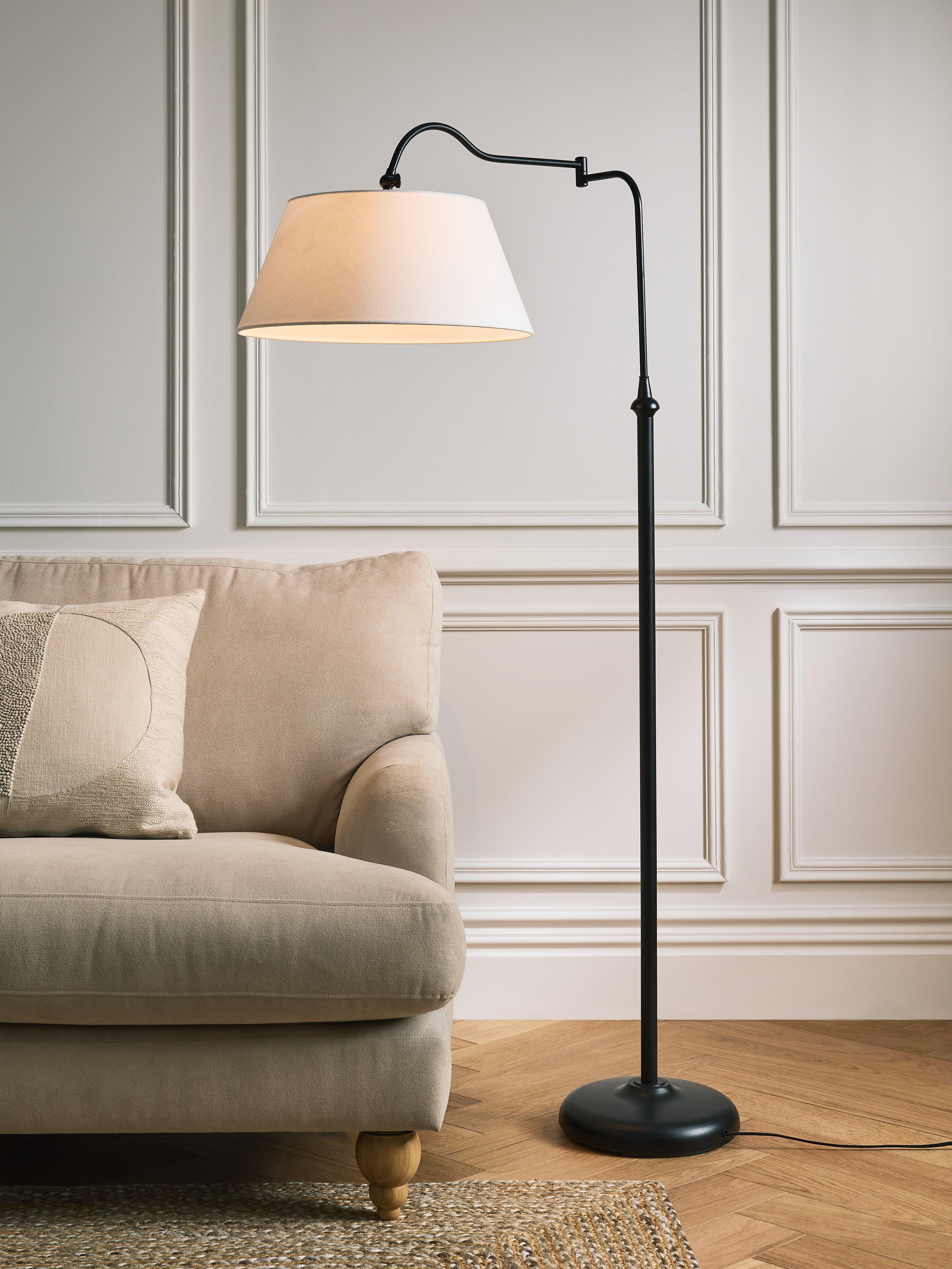 John Lewis Rodeo Swing Arm Floor Lamp Black