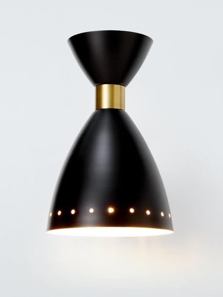 John Lewis Oscar Wall Light, Black