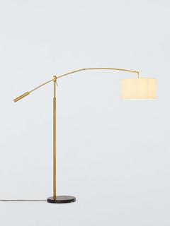 John Lewis Adler Arc Floor Lamp, Brass