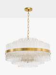 John Lewis Shiminista Large Chandelier Pendant Ceiling Light, Matte Brass