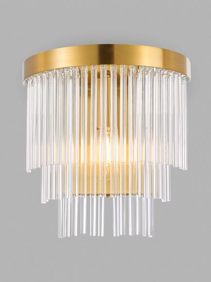 John Lewis Shiminista Chandelier Wall Light, Matte Brass, Matte Brass