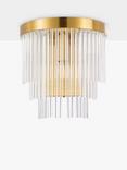 John Lewis Shiminista Chandelier Wall Light, Matte Brass