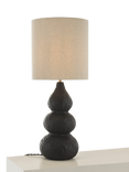 Matthew Williamson Artisan Textured Ceramic Table Lamp, Black