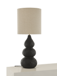 Matthew Williamson Artisan Textured Ceramic Table Lamp, Black