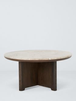 John Lewis Ritz Marble Top Coffee Table - view 2, Espresso
