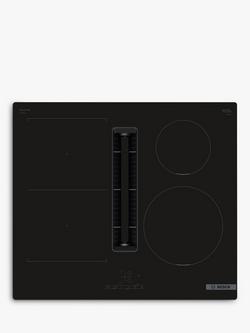 Bosch Series 4 PVS611B16E 60cm Venting Induction Hob, Black, Black
