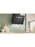 Bosch Series 4 DWK67FN60B 60cm Angled Chimney Cooker Hood, Black