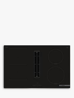 Bosch Series 4 PVS811B16E 80cm Venting Induction Hob, Black, Black