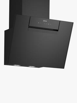 Neff N50 D65IFN1S0B 60cm Angled Chimney Cooker Hood, Black, Black
