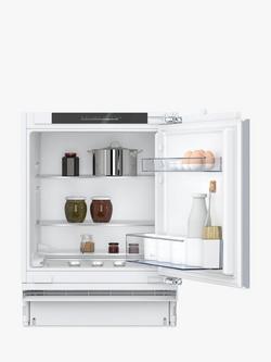 Neff N50 KU1212FE0G Integrated Under Counter Fridge, White, White