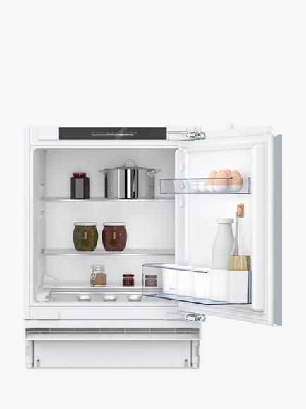 Neff N50 KU1212FE0G Integrated Under Counter Fridge, White, White